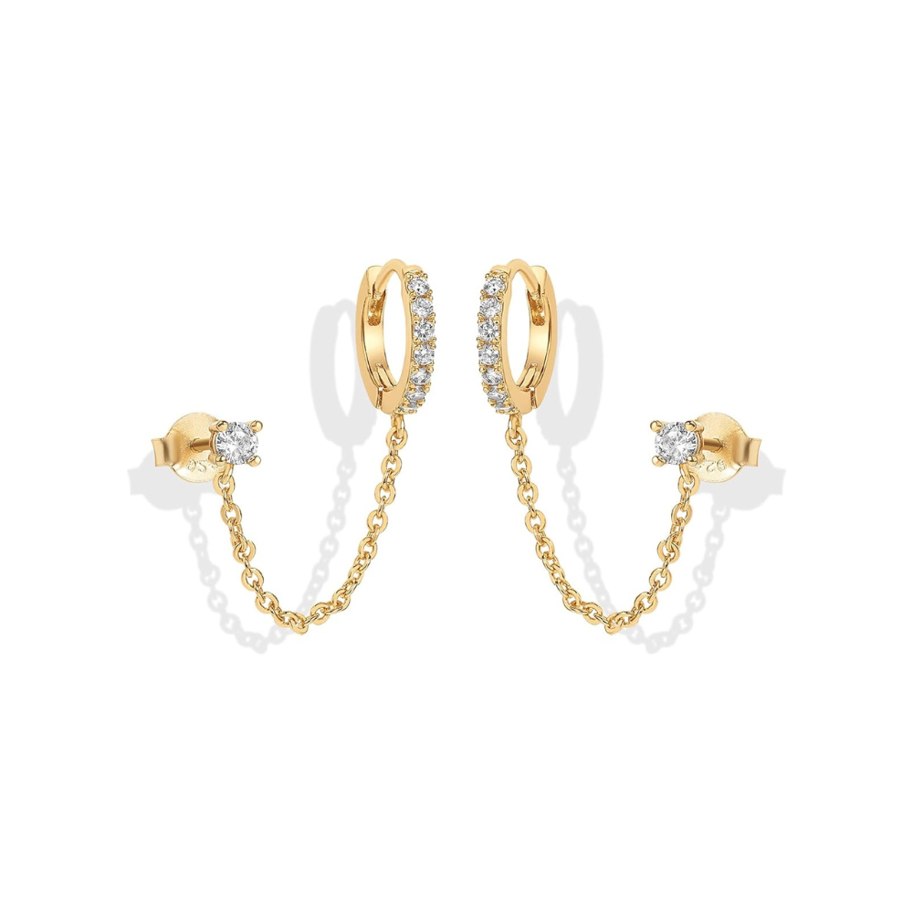Adella Chain Earrings | Gold 0