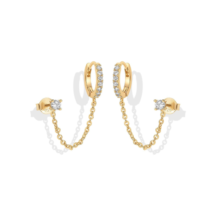Adella Chain Earrings | Gold 0
