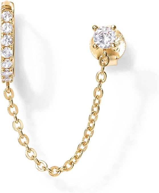 Adella Chain Earrings | Gold 1
