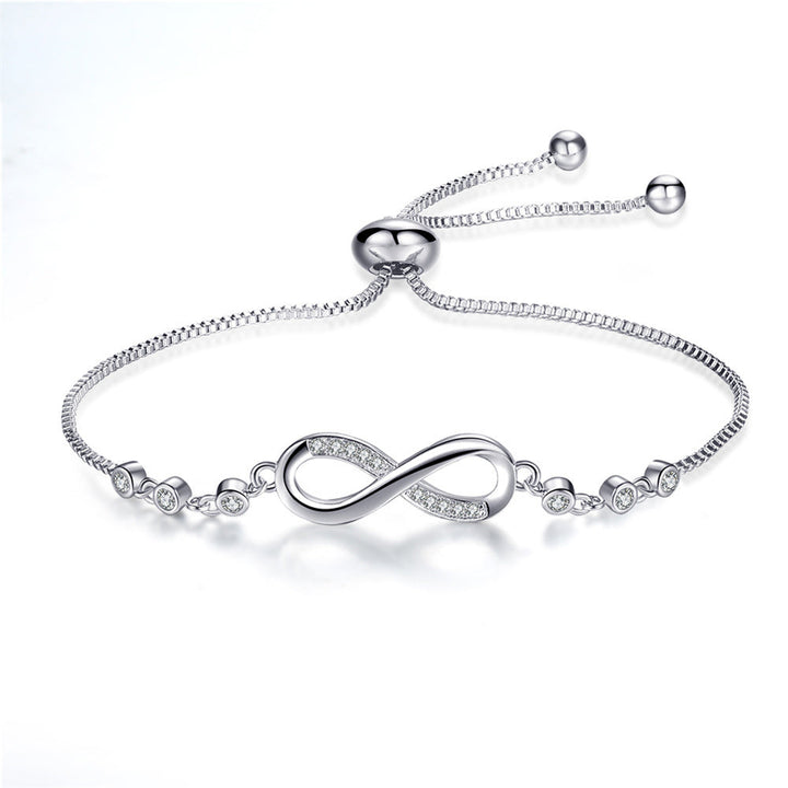 Adjustable Infinity Bracelet in Silver 2