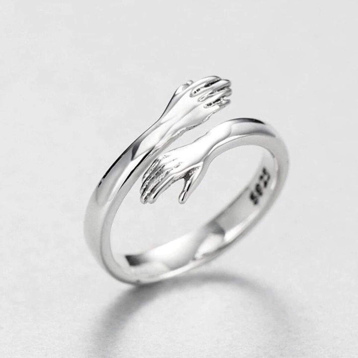 Adjustable Silver Cuddle Ring 2