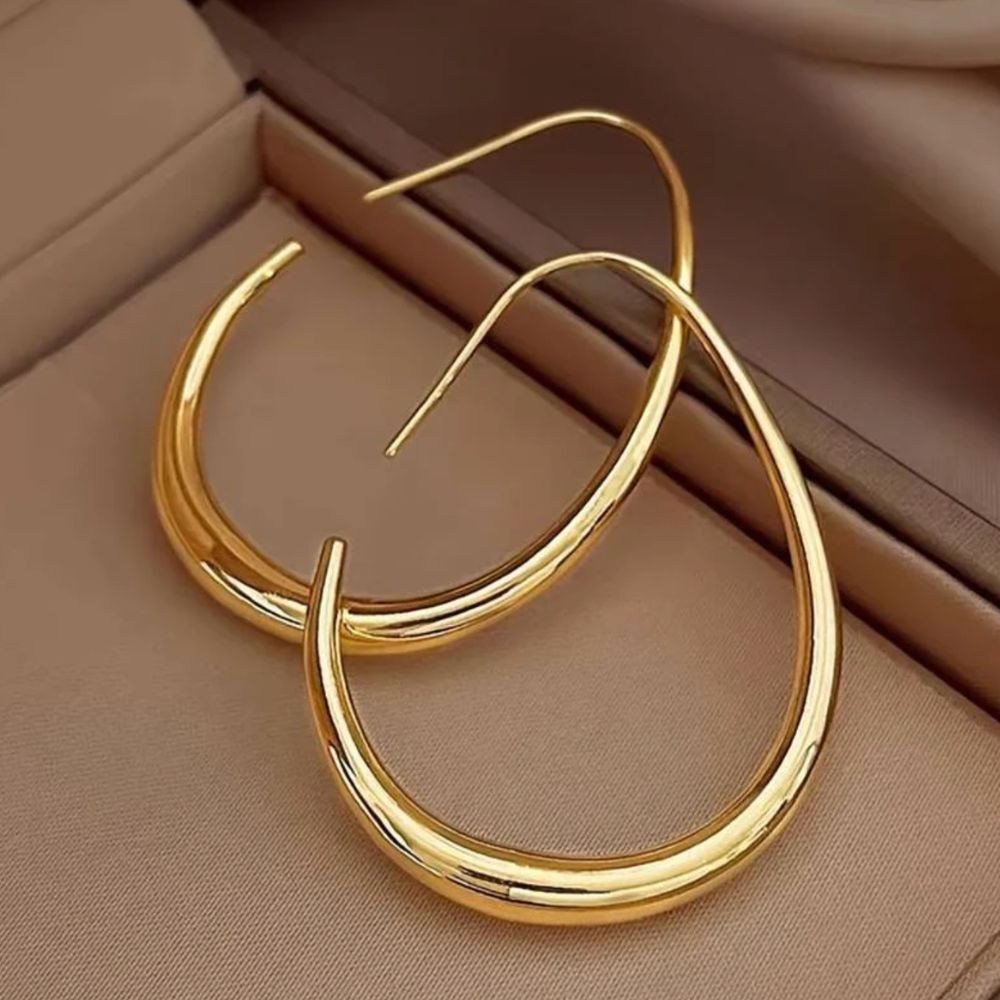 Antique Gold Hoop Earrings 0