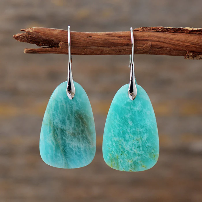 Antique Turquoise Stone Earrings 0