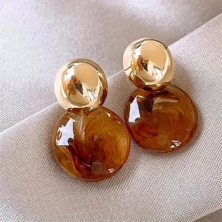 Aurélie Amber Drop Earrings | Gold 0