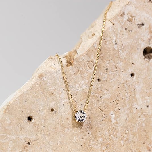Aurora Crystal Necklace | Gold 1
