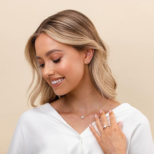 Aurora Crystal Necklace | Gold 3