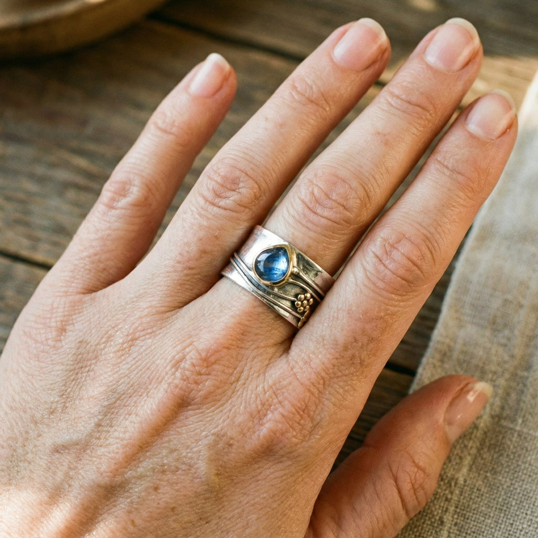 Bohemian Meditation Ring with Gemstone 1