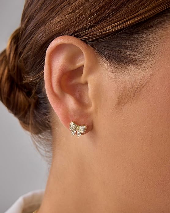 Bow Motif Earrings | Gold 2