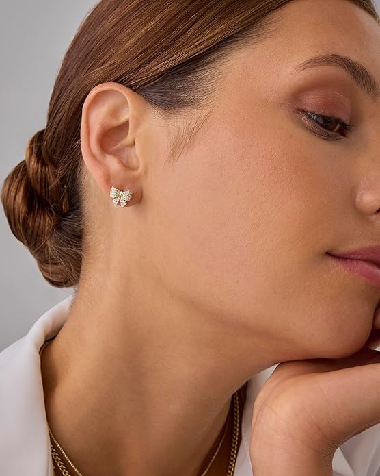 Bow Motif Earrings | Gold 3