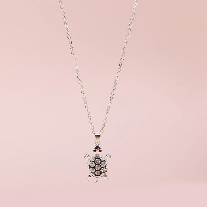 Cartoon Crystal Turtle Necklace for Women Girls Party Festival Jewelry Decoration 2