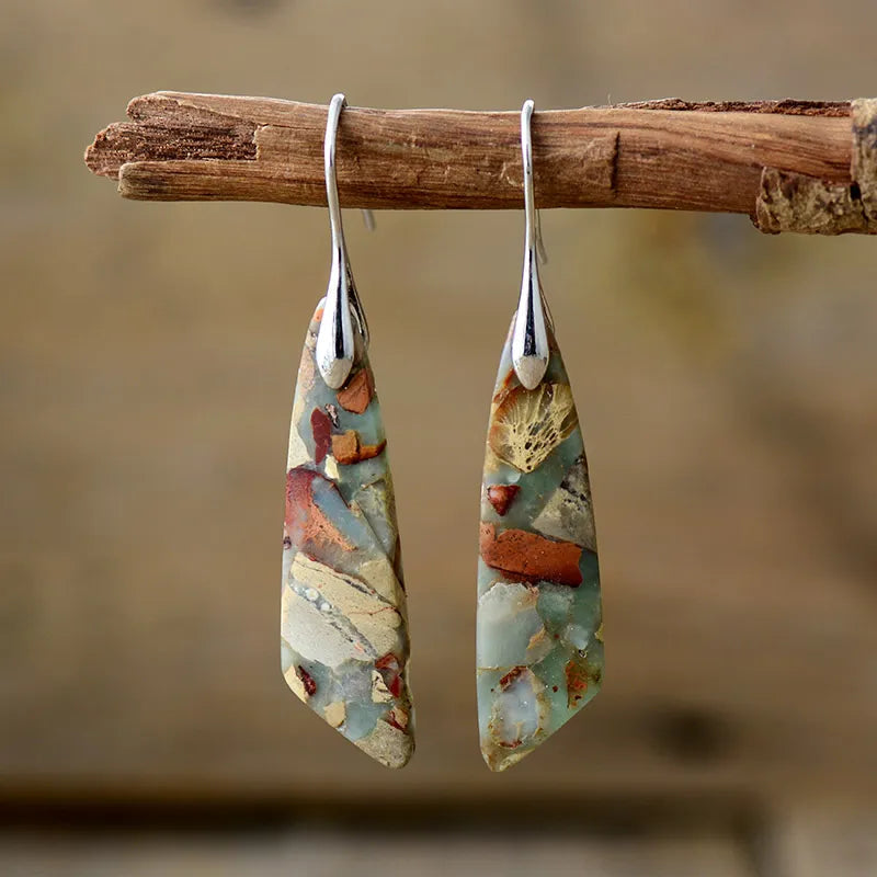 Charm - Vintage Natural Stone Earrings 0