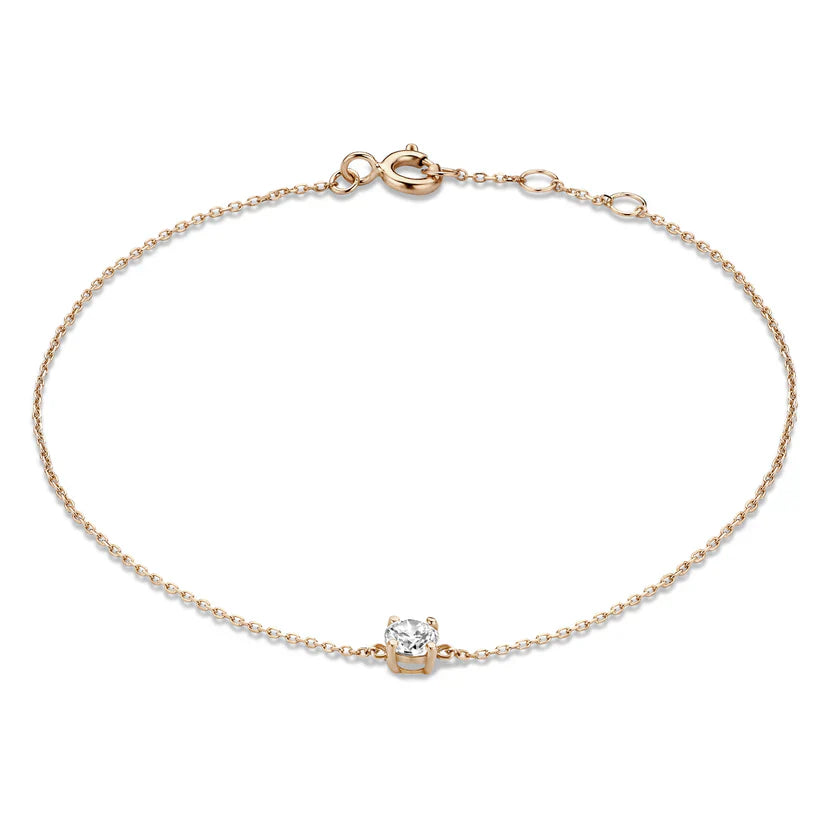 ClÃ©a Stone Bracelet | White Gold 2