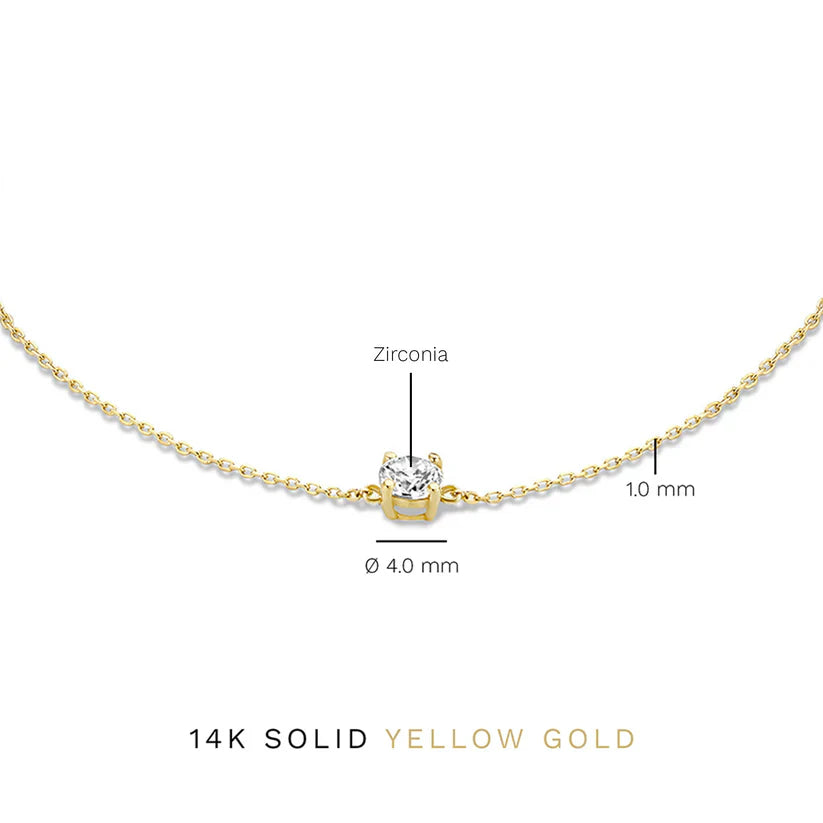 ClÃ©a Stone Bracelet | White Gold 7