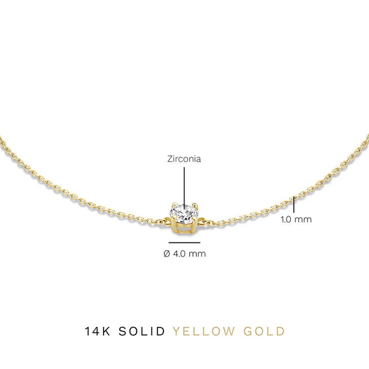 ClÃ©a Stone Bracelet | White Gold 7