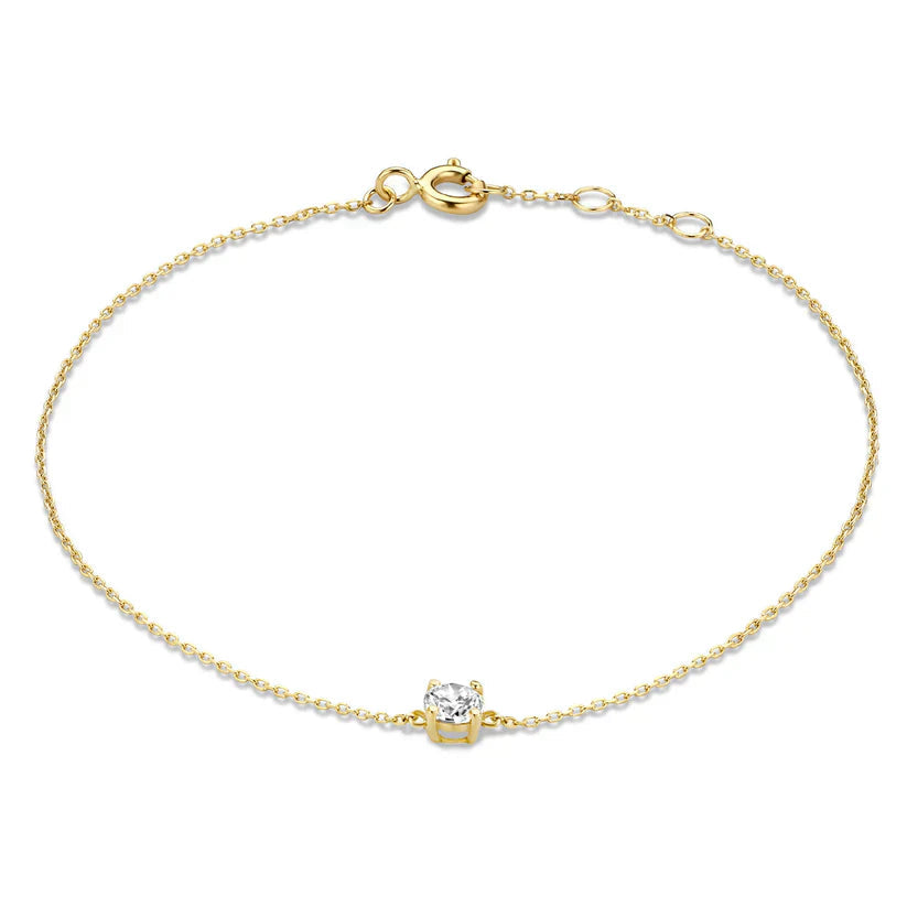 Cléa Moissanite Stone Bracelet | Gold 0