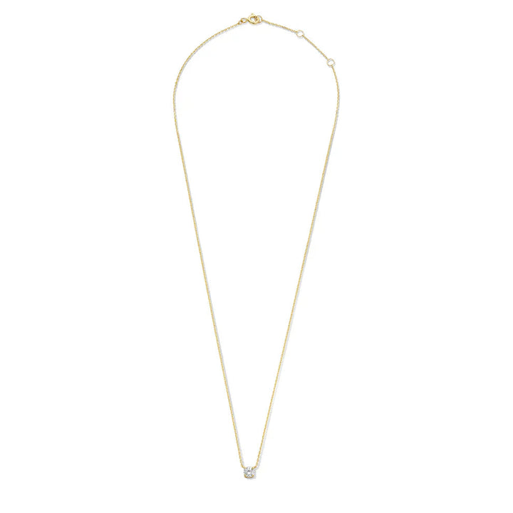 Cléa Moissanite Stone Necklace | Gold 4