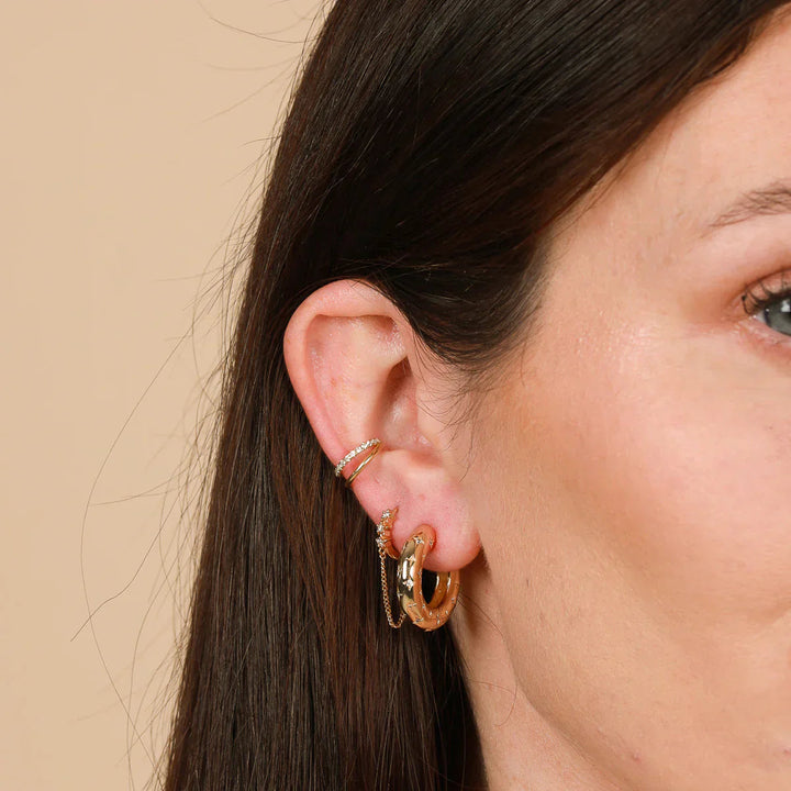 Cosmic Hoop Earrings | Gold 2