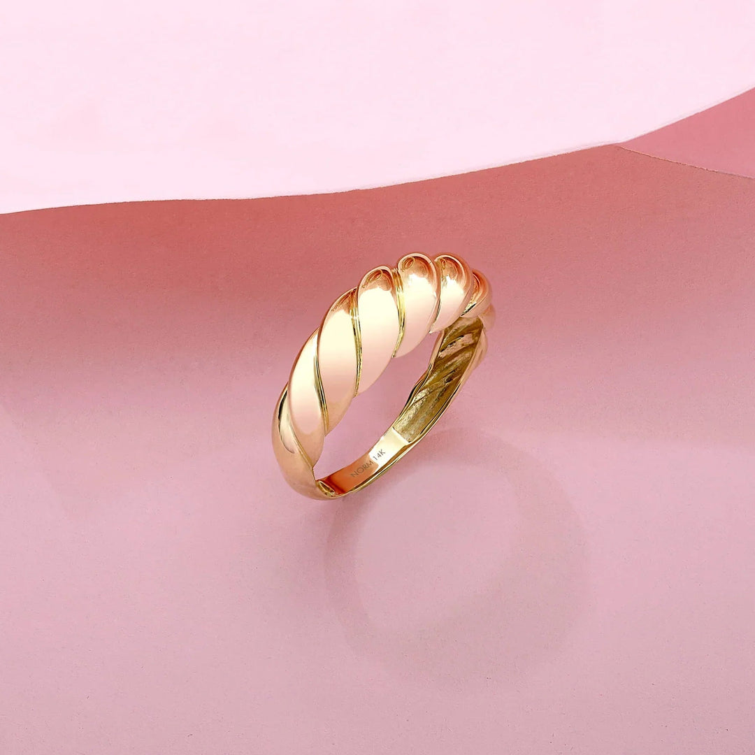 Croissant Ring | Gold 4