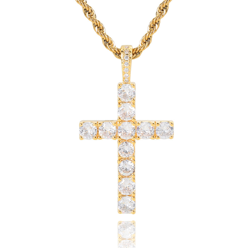 Cross necklace | Gold 0
