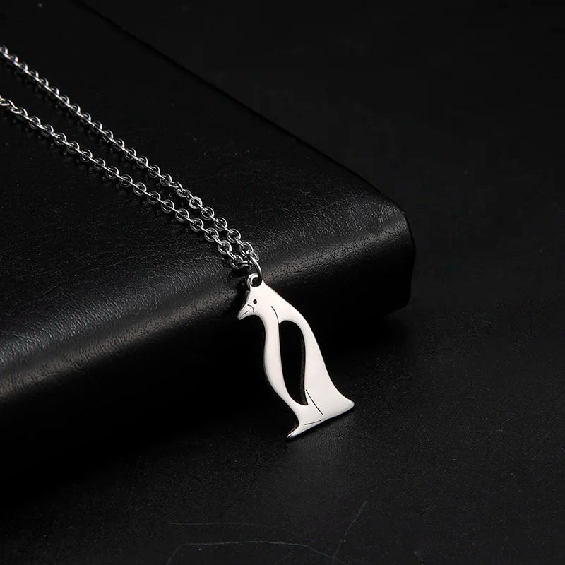 Cute Dolphin Whale Octopus Pendant Necklaces for Women Stainless Steel Marine Animals Charms Neck Chain Choker Fashion Jewelry 3