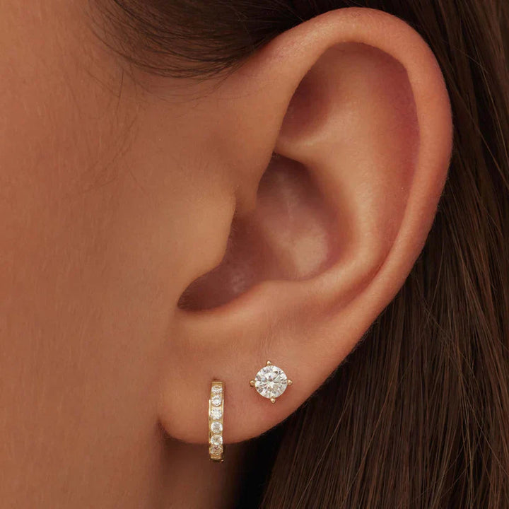 Dara Brillane Stone Earrings Set | Gold 3