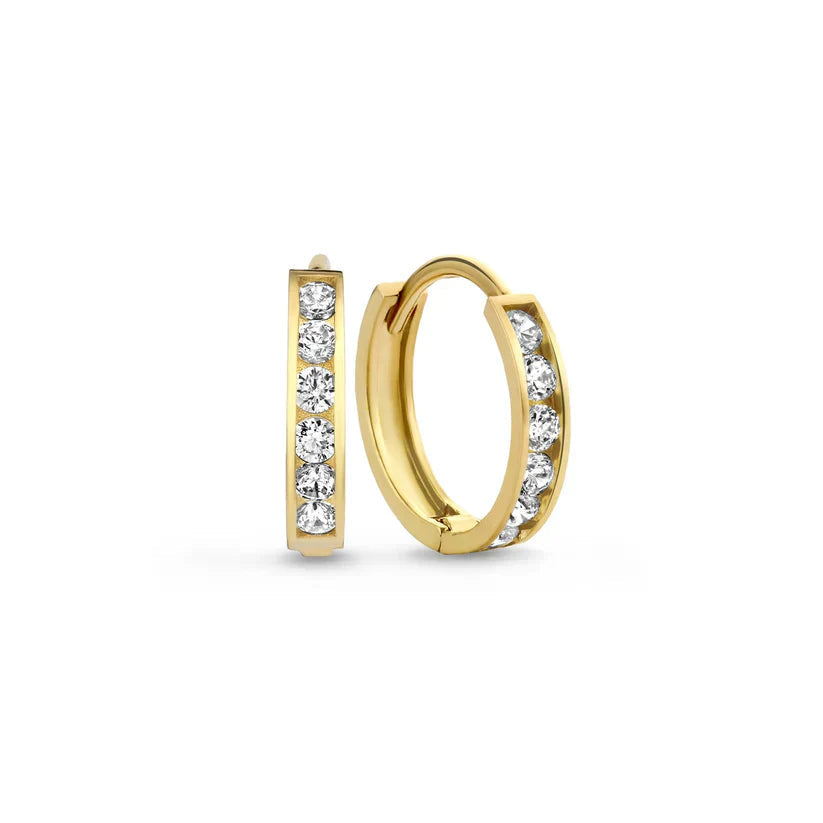 Dara Brillane Stone Earrings Set | Gold 5