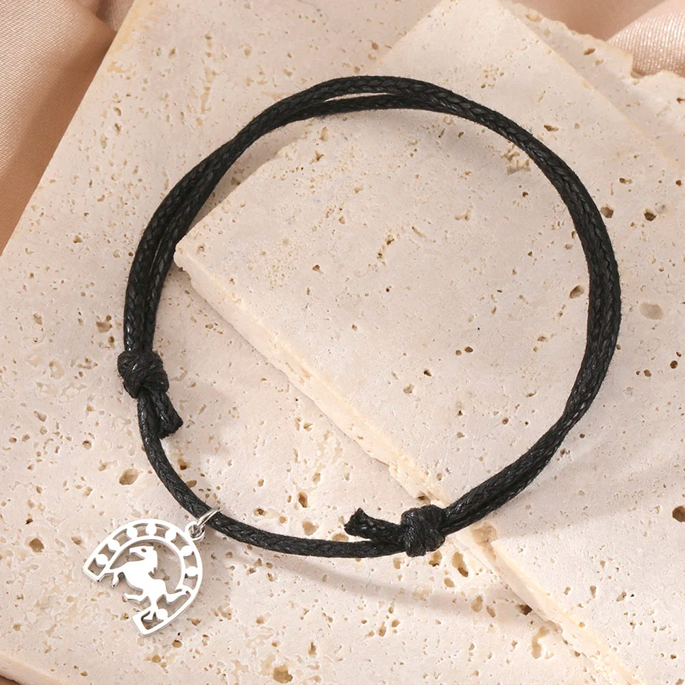 Dawapara Lucky Horseshoe Bracelet Stainless Steel Horseshoes Charm Bracelet for Men Women Equestrian Gifts for Horse Lovers 8