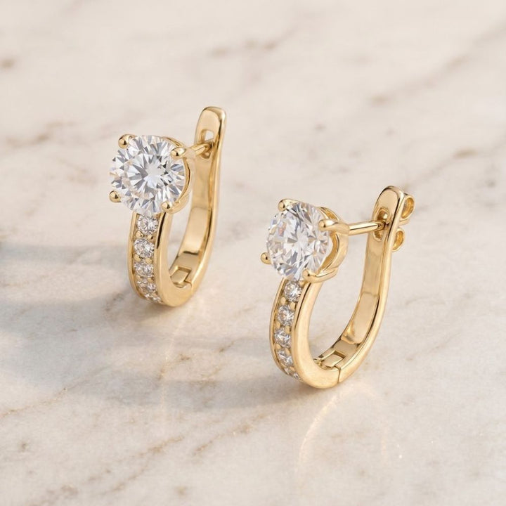 Elegant Huggie Earrings 0