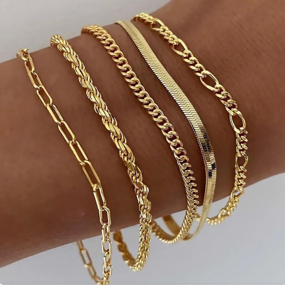 Ellis Layered Bracelet Set 0