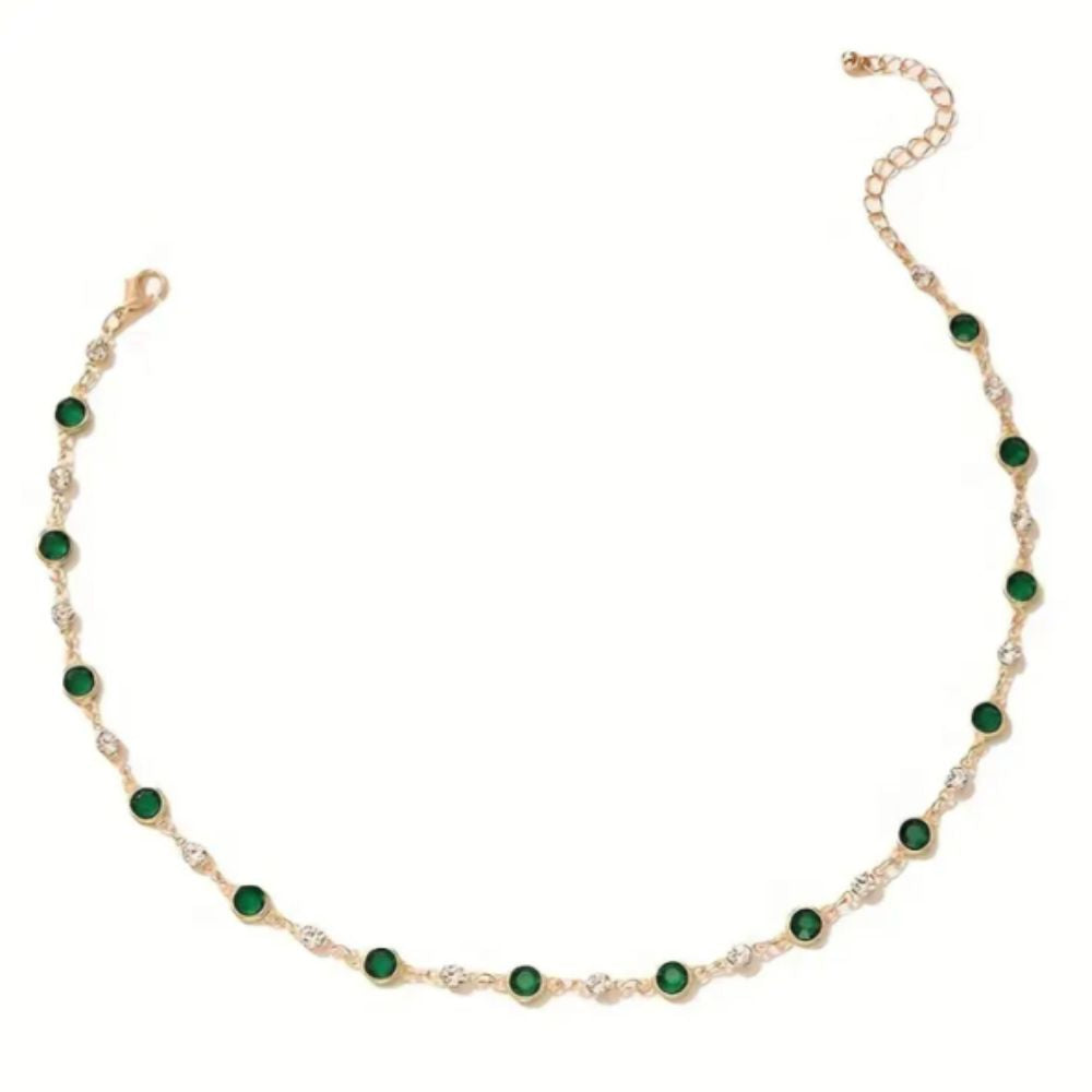 Emerald Green Pendant Necklace 0