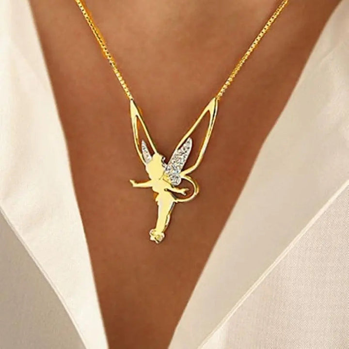 Fairy Necklace in Gold and Silver 1