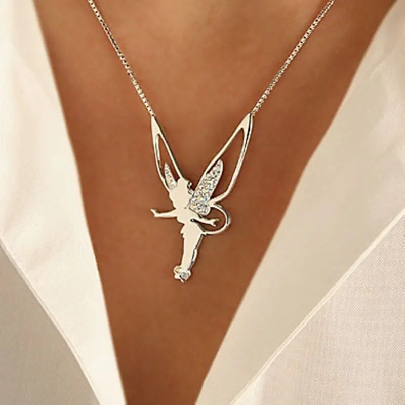 Fairy Necklace in Gold and Silver 2