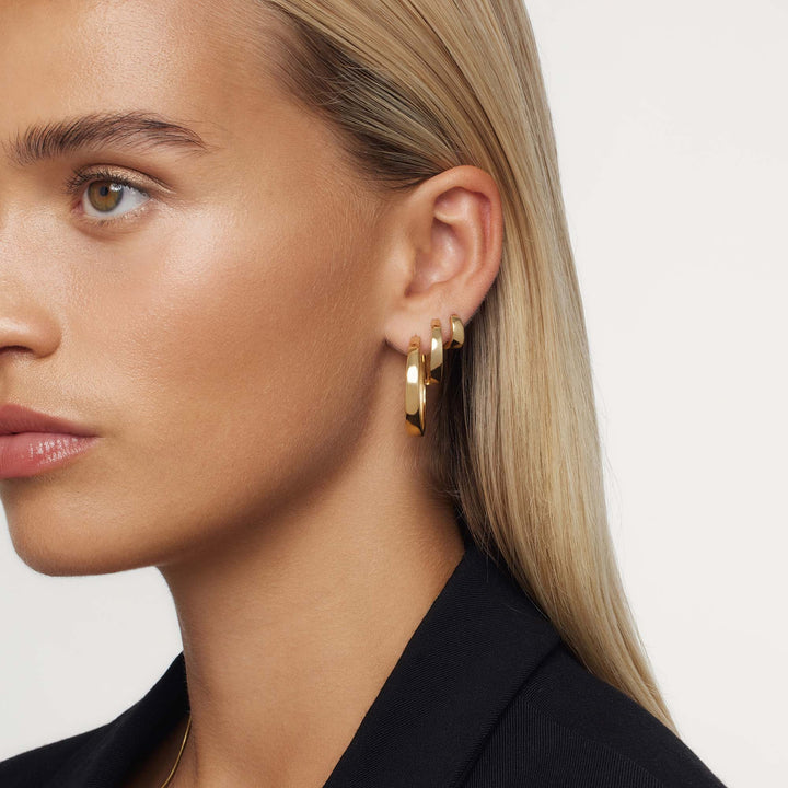 Gia Statement Hoops | Gold 2