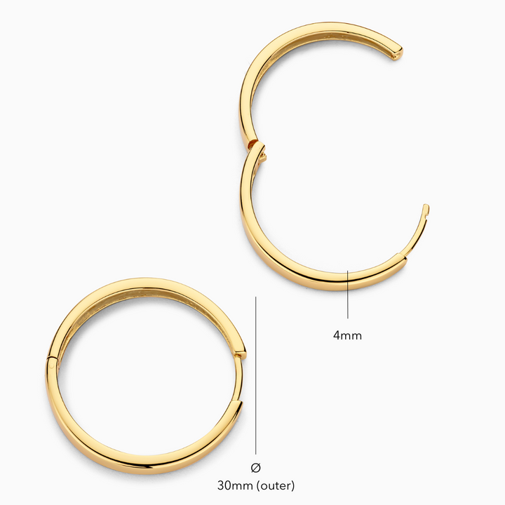 Gia Statement Hoops | Gold 5