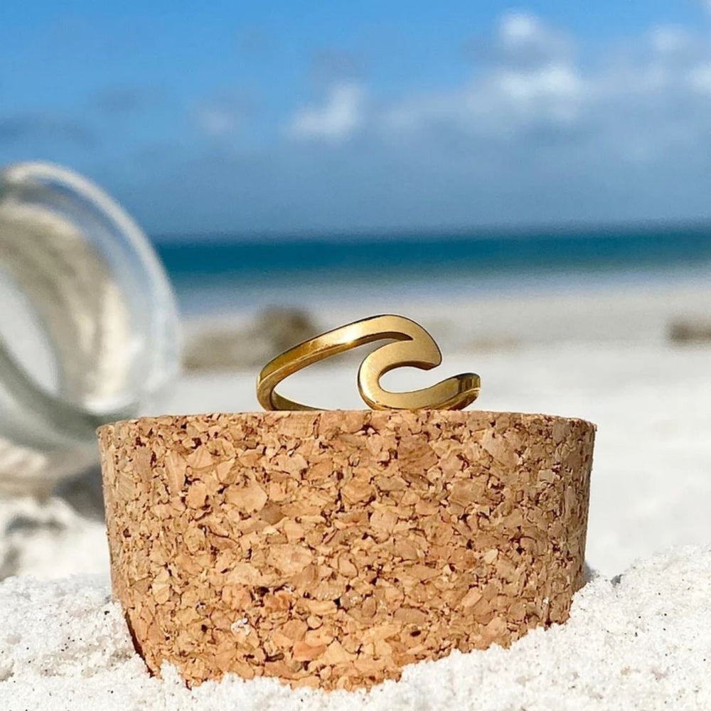 Gold Sea Wave Ring 1