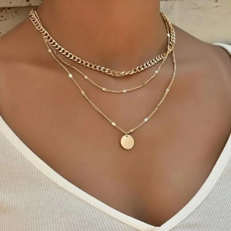 Gold and Silver Plated Necklace 1