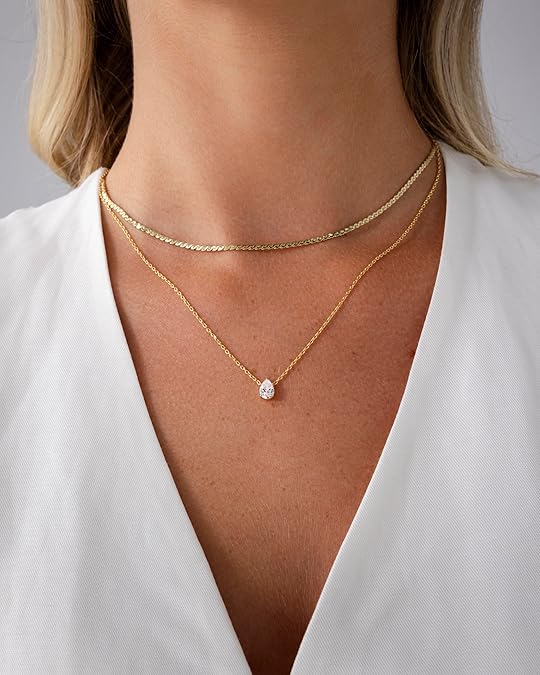 Halo Layered Necklace | Gold 1