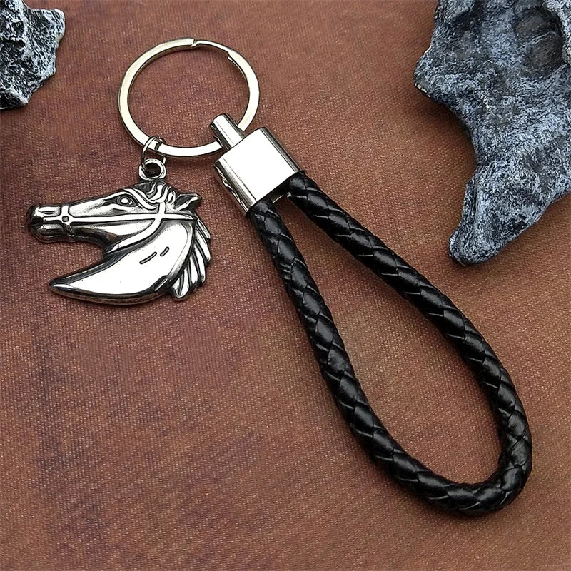 Horsel | Horse Head Crystal Stainless Steel Keychain 9