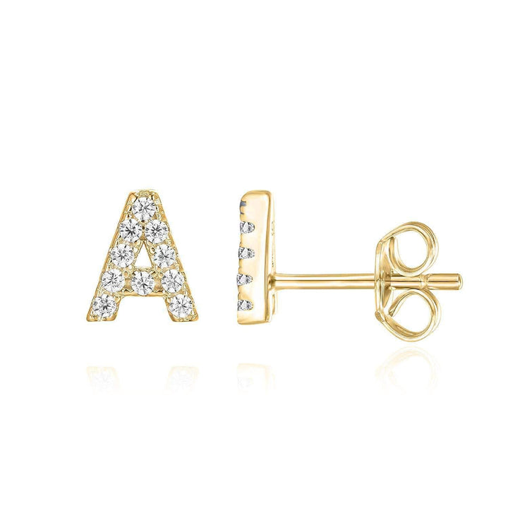 Initial Earring 1pc | Gold 16k 0