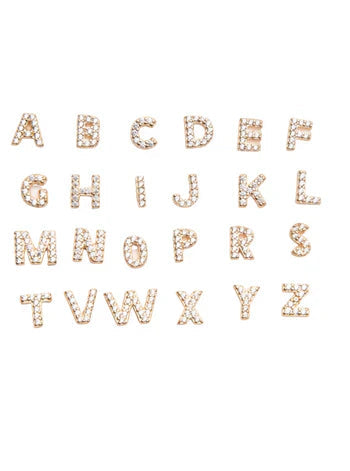 Initial Earring 1pc | Gold 16k 1