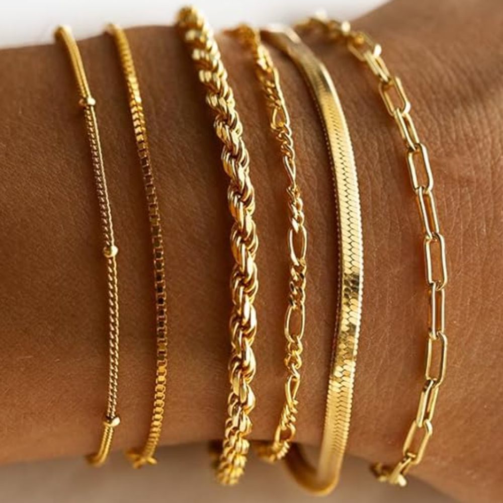Isabella Classic Gold Bracelet Set 0