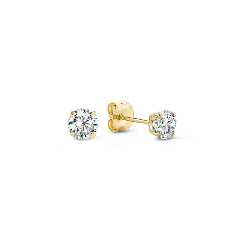Larmes de Lune Stone Stud Earrings | Gold 0