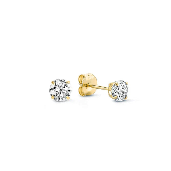 Larmes de Lune Stone Stud Earrings | Gold 0