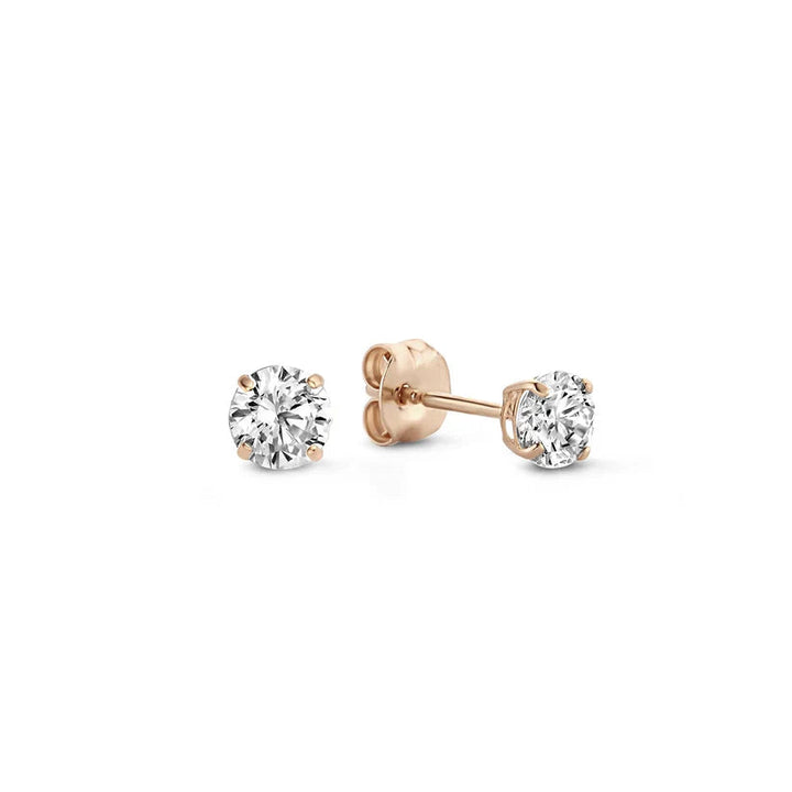 Larmes de Lune Stone Stud Earrings | Gold 2