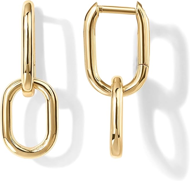 Link Drop Hoops | Gold 1