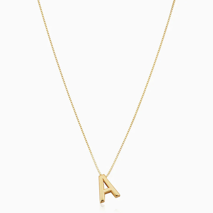 Love letter initial necklace | Gold 0