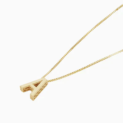 Love letter initial necklace | Gold 1