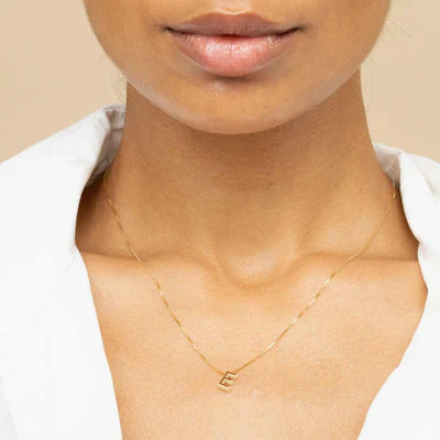 Love letter initial necklace | Gold 5