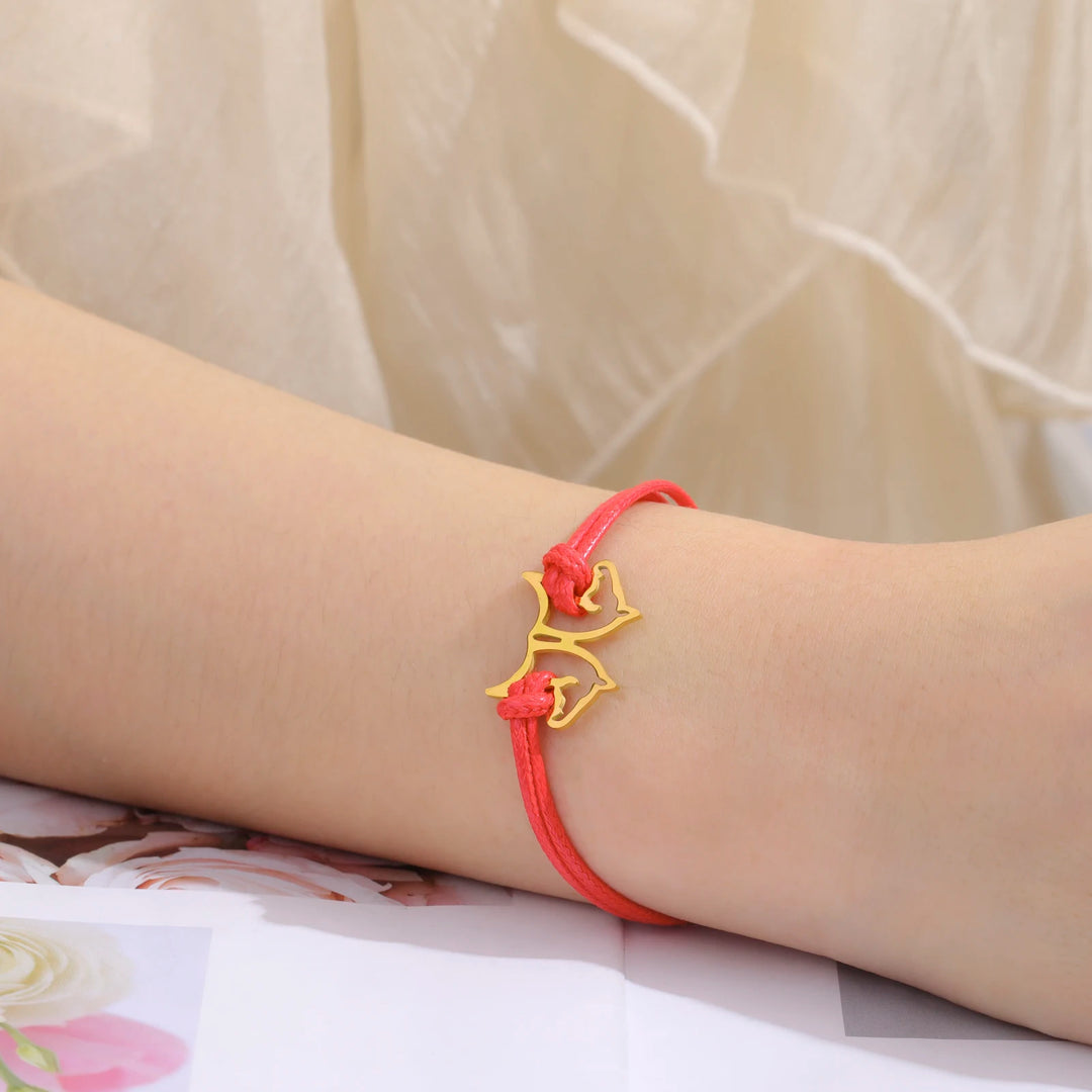 Lunara | Double Horse Head Pendant Bracelet Stainless Steel 4