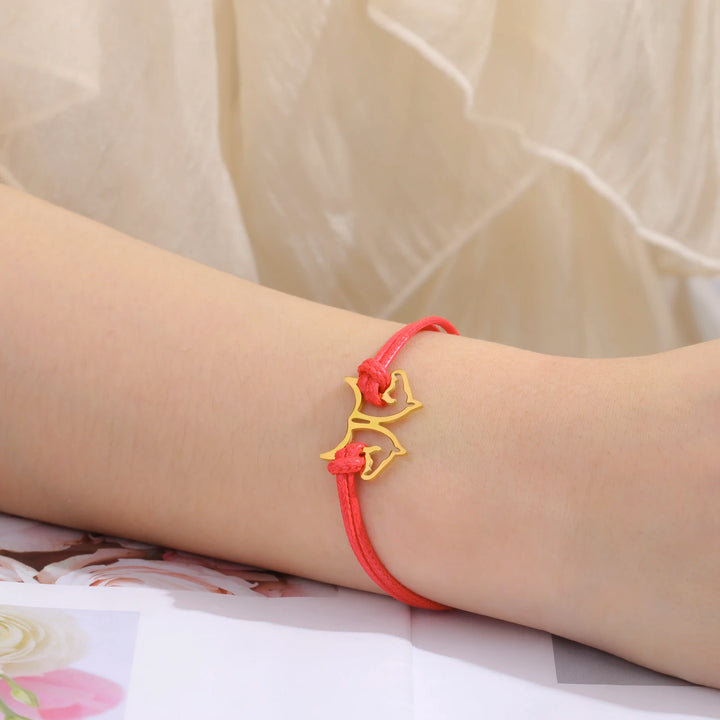 Lunara | Double Horse Head Pendant Bracelet Stainless Steel 4